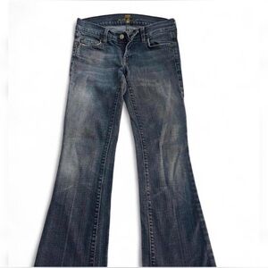 7 For All Mankind Distressed Mid Blue Men's Jeans
